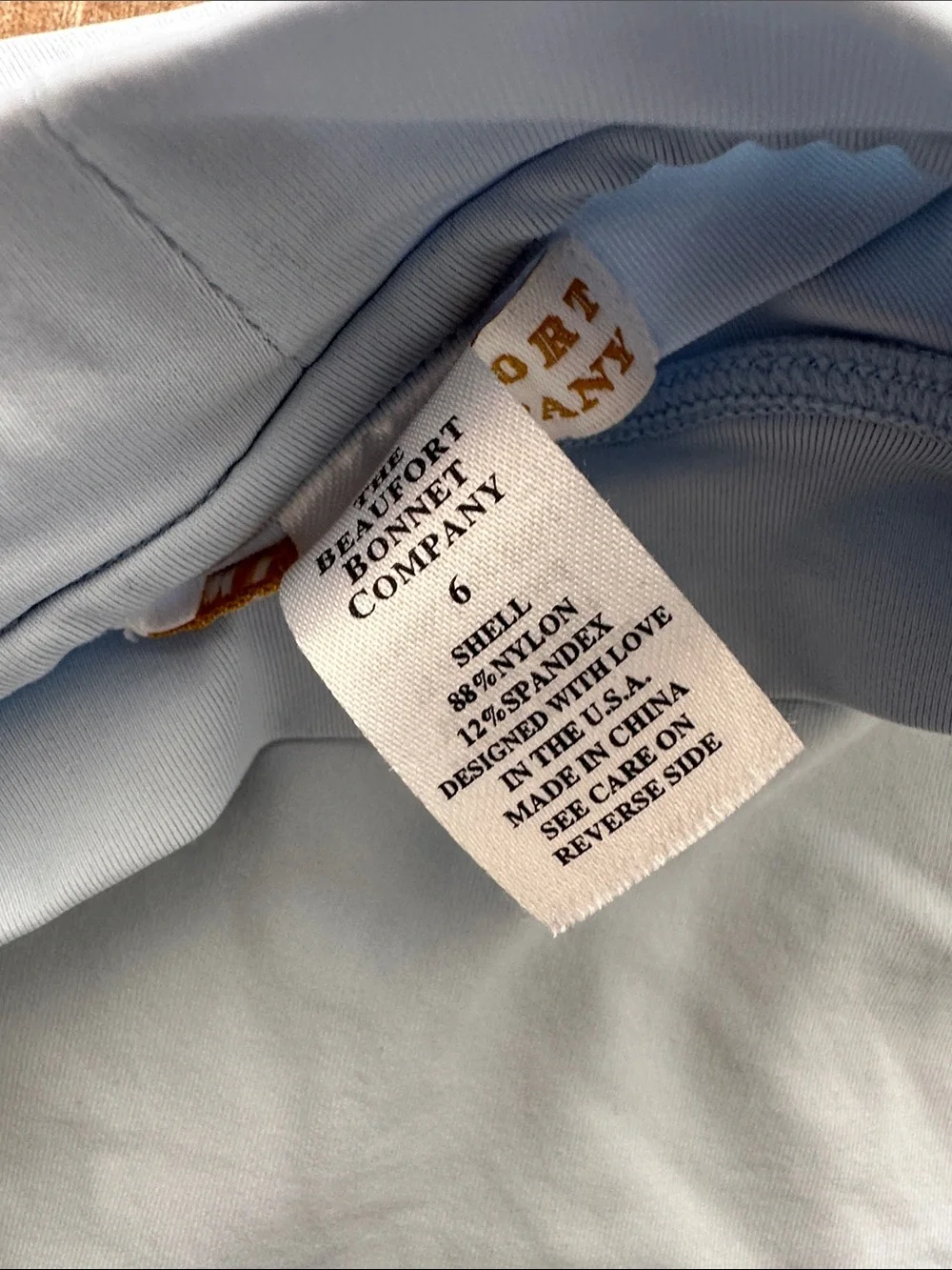 TBBC RASHGUARD SIZE 6 light blue